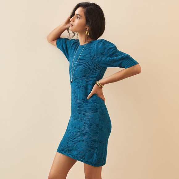 oasis pointelle dress